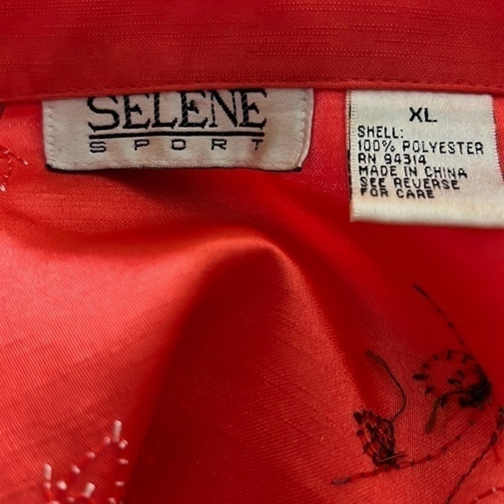 Selene Sport bright orange button down, Size XL. Like new condition. - Picture 7 of 7